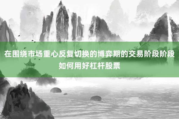 在围绕市场重心反复切换的博弈期的交易阶段阶段如何用好杠杆股票